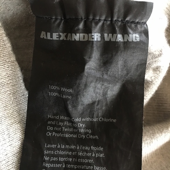 Alexander Wang grey wool cardigan w/ cutout sm - Picture 10 of 10